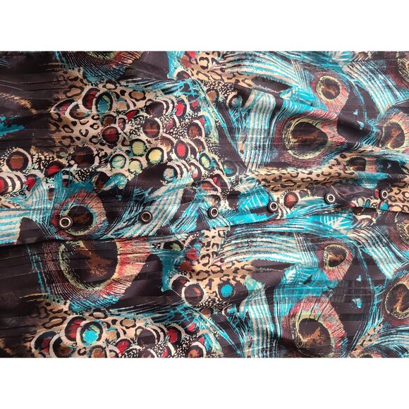 Drapers Studio Long Sleeves Womens Shirt Top 2 Piece Set Peacock Size L A100 - Picture 14 of 14